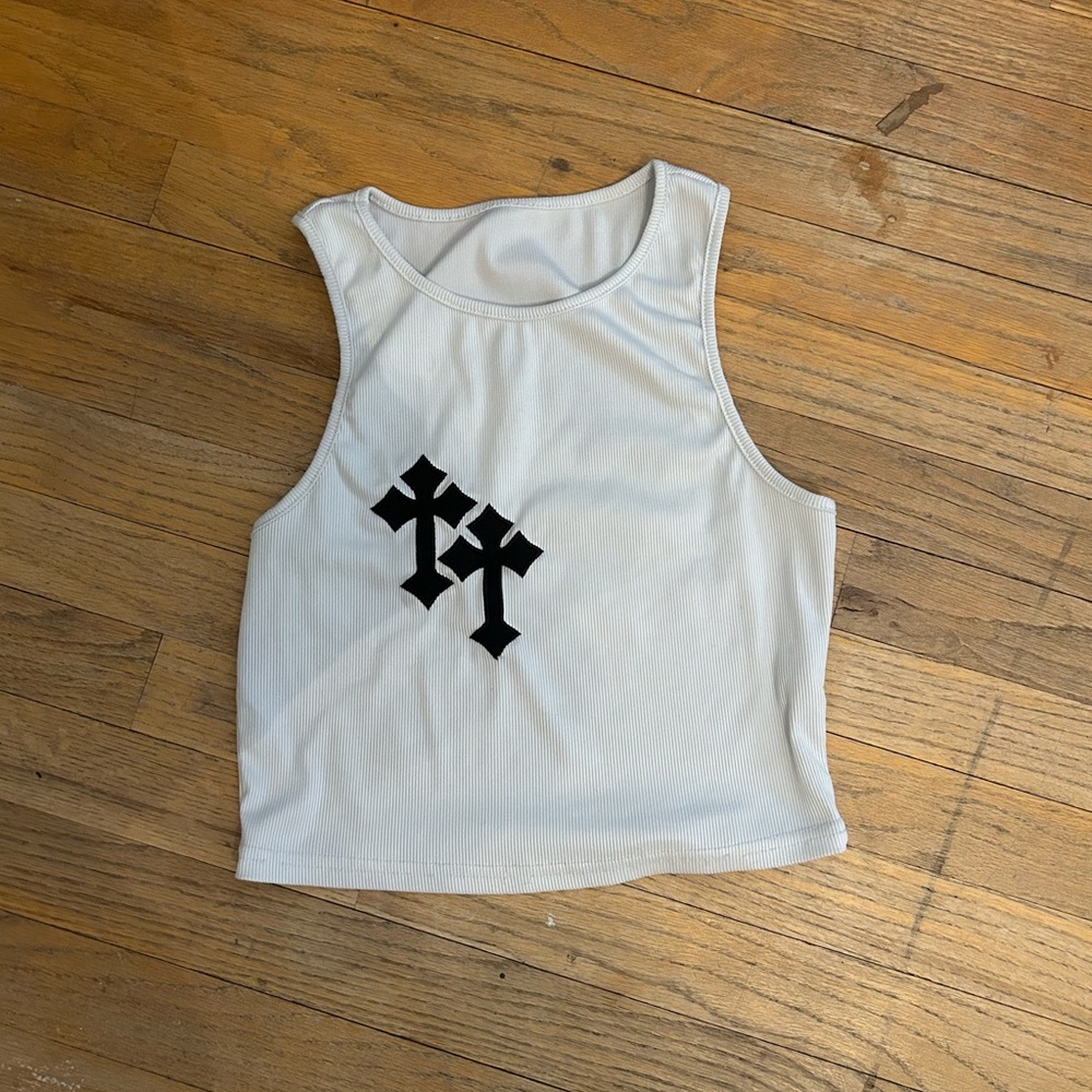 Romwe Crosses Tank Top